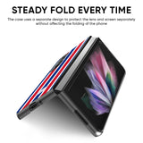Tricolor Flag Glass Case for Samsung Galaxy Z Fold4 5G