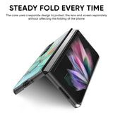 Green Marble Glass Case for Samsung Galaxy Z Fold4 5G