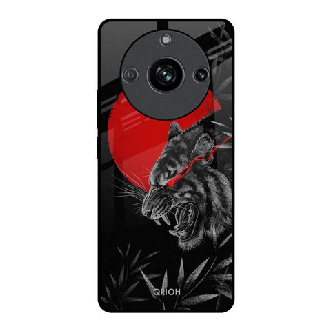 Red Moon Tiger Realme 11 Pro 5G Glass Back Cover Online