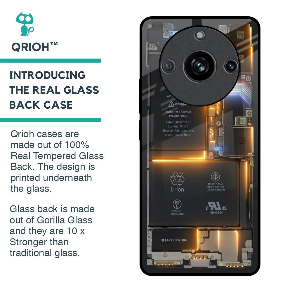 Glow Up Skeleton Glass Case for Realme 11 Pro 5G