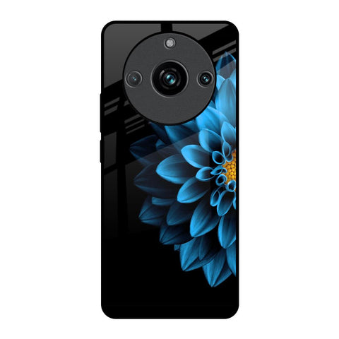 Half Blue Flower Realme 11 Pro Plus 5G Glass Back Cover Online