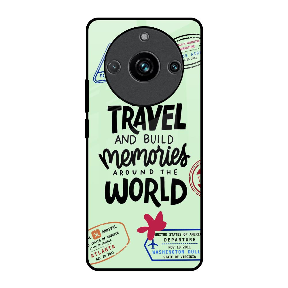 Travel Stamps Realme 11 Pro Plus 5G Glass Back Cover Online