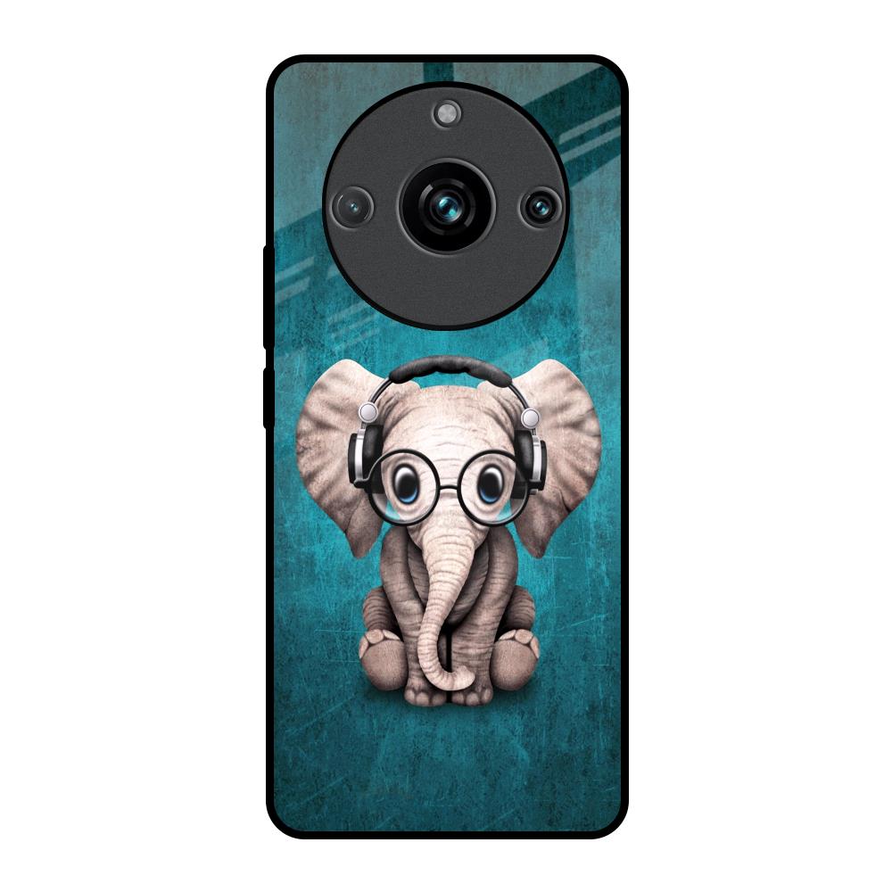 Adorable Baby Elephant Realme 11 Pro Plus 5G Glass Back Cover Online