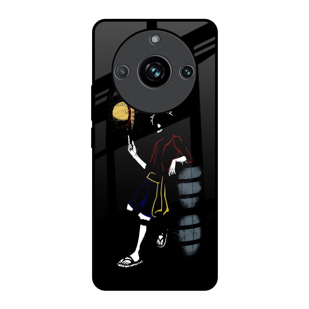 Luffy Line Art Realme 11 Pro Plus 5G Glass Back Cover Online