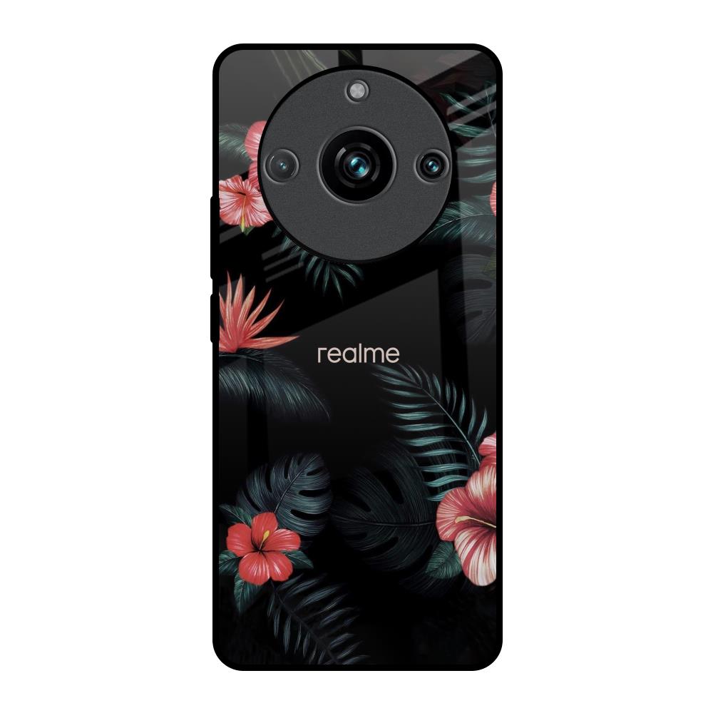 Tropical Art Flower Realme 11 Pro Plus 5G Glass Back Cover Online
