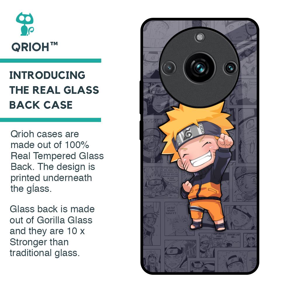Orange Chubby Glass Case for Realme 11 Pro Plus 5G