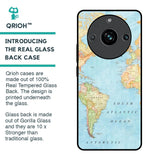 Travel Map Glass Case for Realme 11 Pro Plus 5G