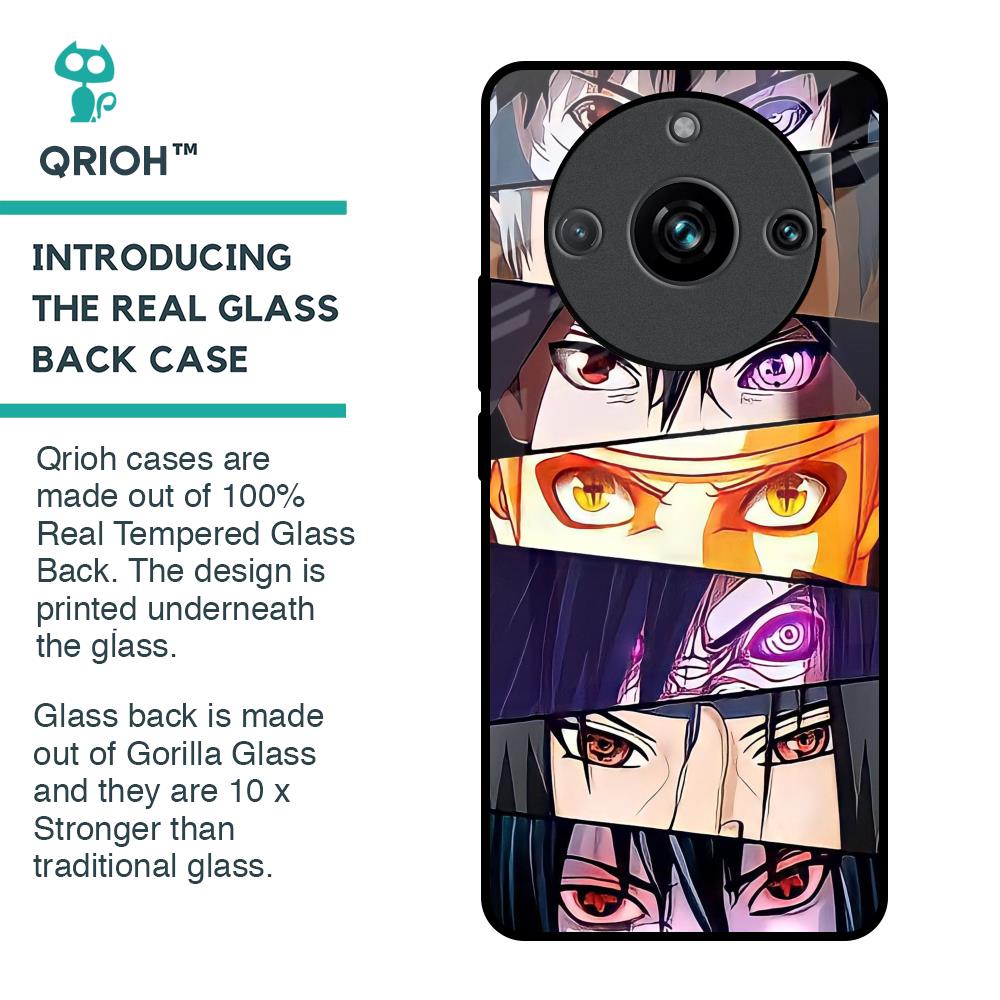 Anime Eyes Glass Case for Realme 11 Pro Plus 5G