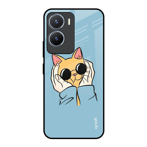 Adorable Cute Kitty Vivo T2x 5G Glass Back Cover Online
