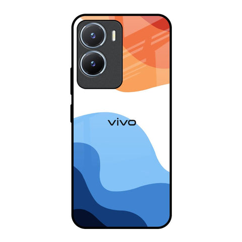 Wavy Color Pattern Vivo T2x 5G Glass Back Cover Online