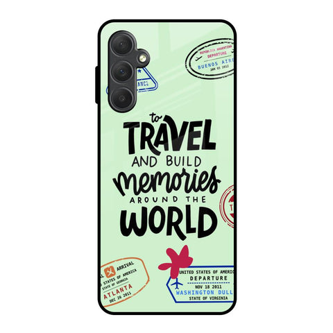 Travel Stamps Samsung Galaxy F54 5G Glass Back Cover Online