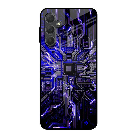 Techno Color Pattern Samsung Galaxy F54 5G Glass Back Cover Online