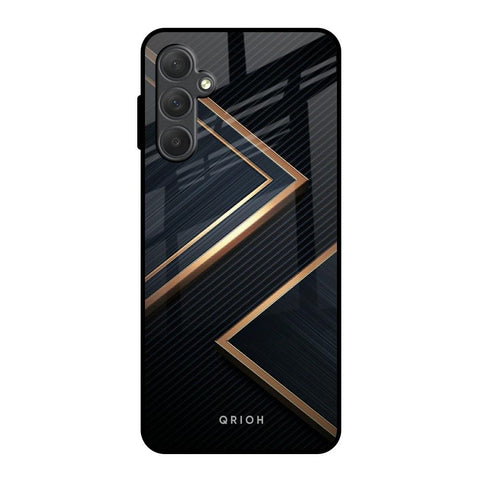 Sleek Golden & Navy Samsung Galaxy F54 5G Glass Back Cover Online