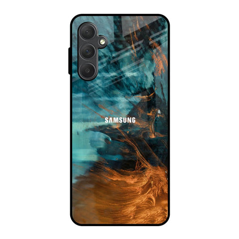 Golden Splash Samsung Galaxy F54 5G Glass Back Cover Online