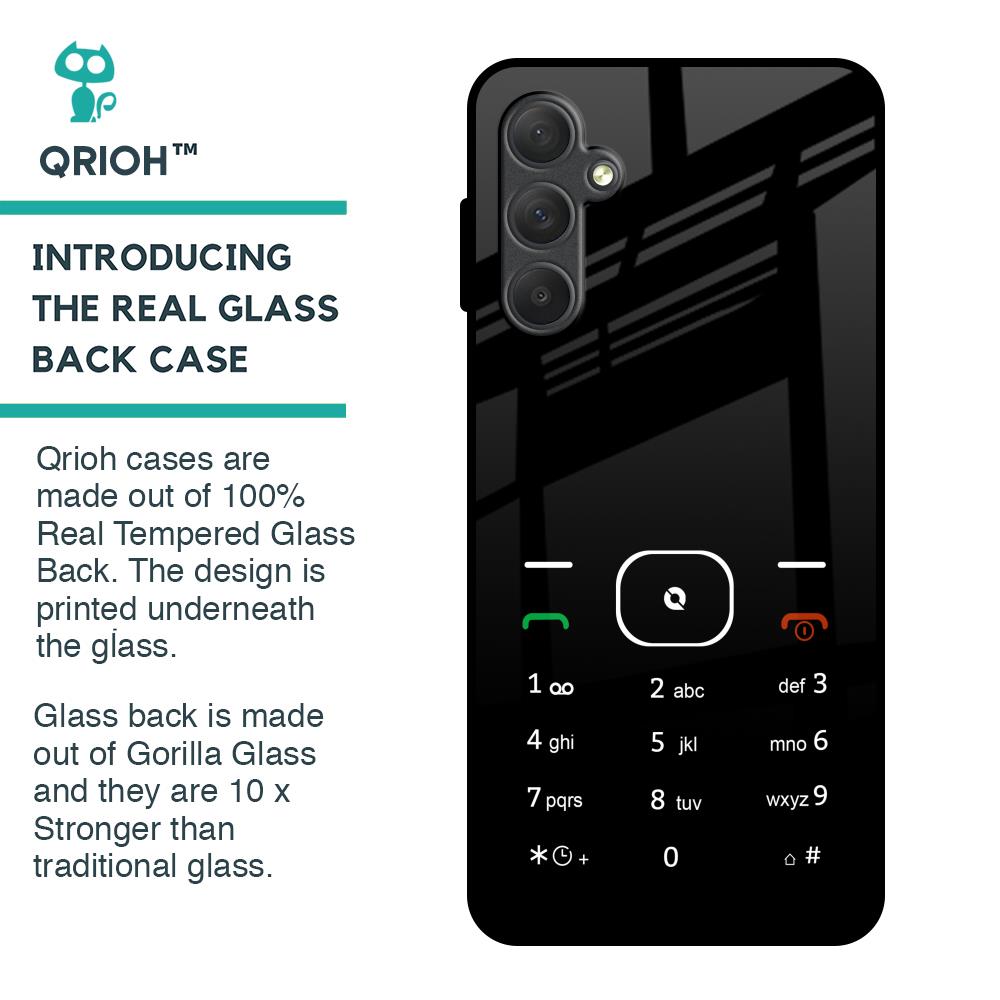 Classic Keypad Pattern Glass Case for Samsung Galaxy F54 5G