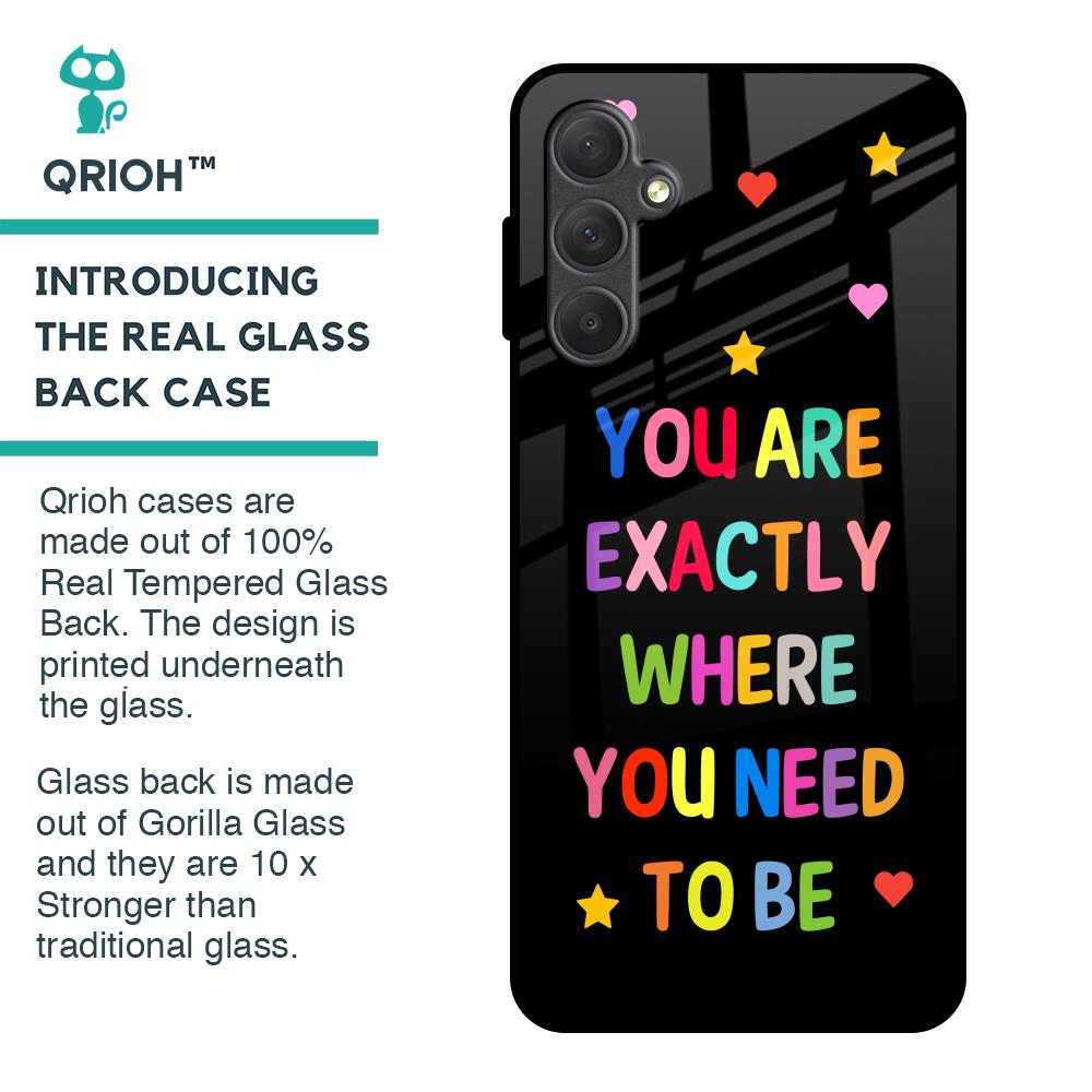 Magical Words Glass Case for Samsung Galaxy F54 5G