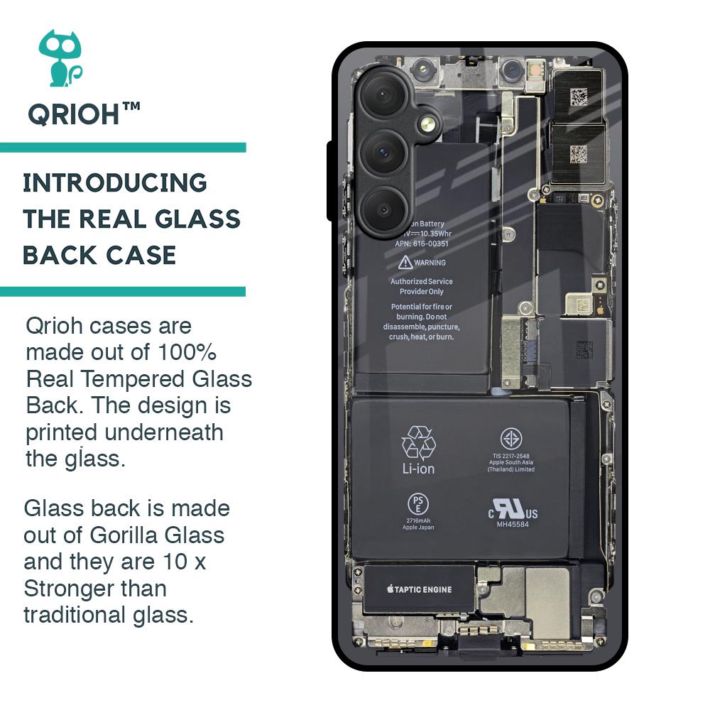 Skeleton Inside Glass Case for Samsung Galaxy F54 5G