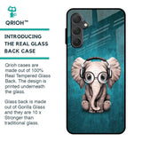 Adorable Baby Elephant Glass Case For Samsung Galaxy F54 5G