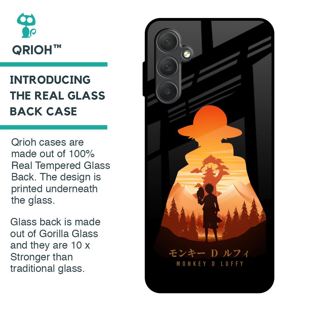 Luffy One Piece Glass Case for Samsung Galaxy F54 5G
