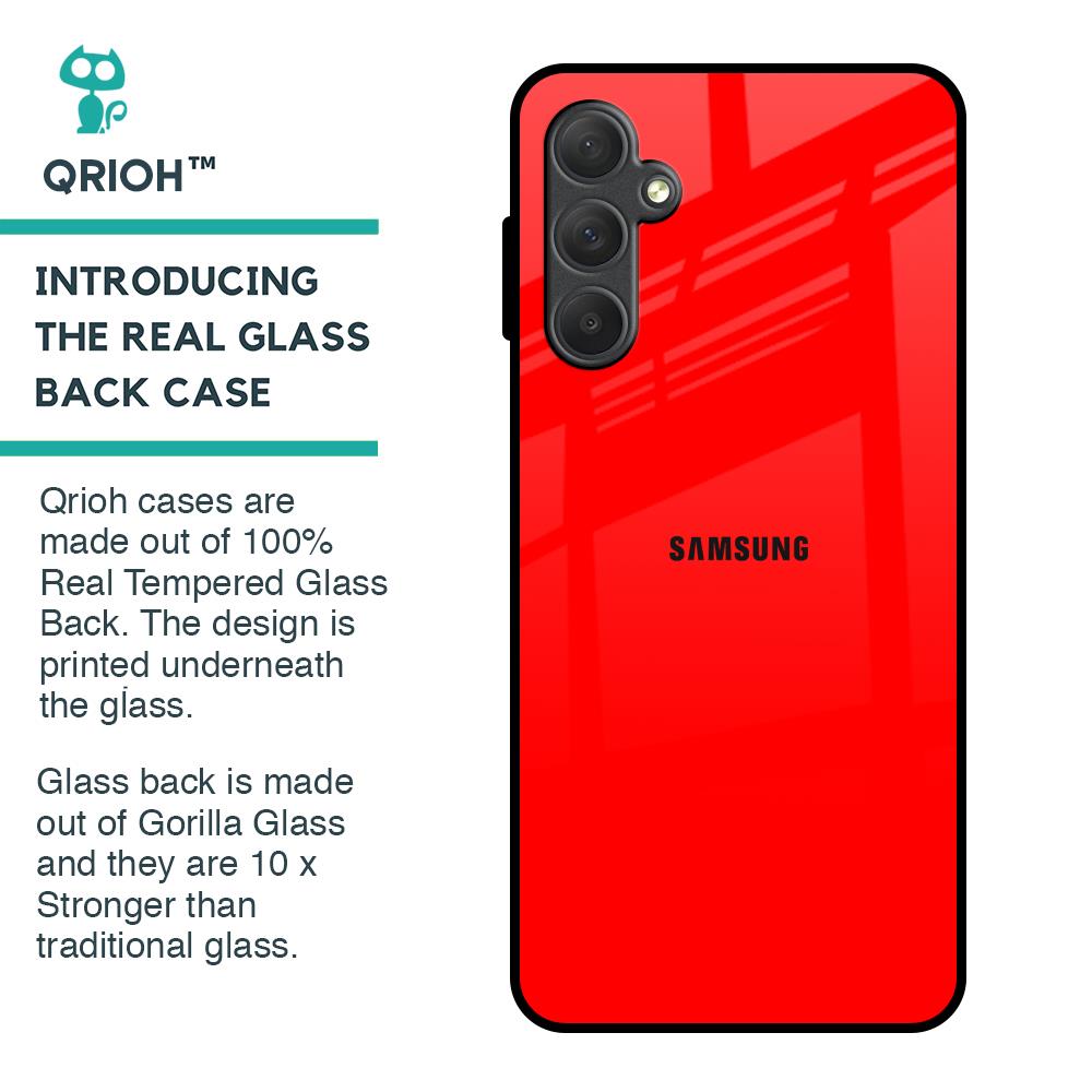 Blood Red Glass Case for Samsung Galaxy F54 5G
