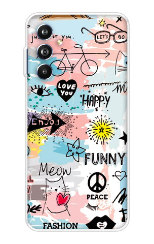 Happy Doodle Samsung Galaxy F54 5G Back Cover