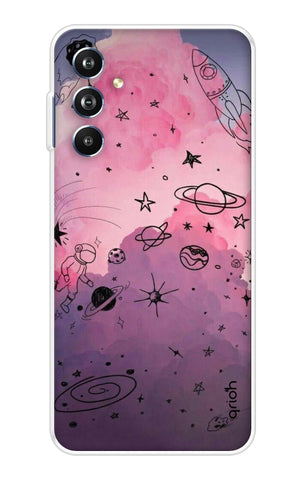 Space Doodles Art Samsung Galaxy F54 5G Back Cover