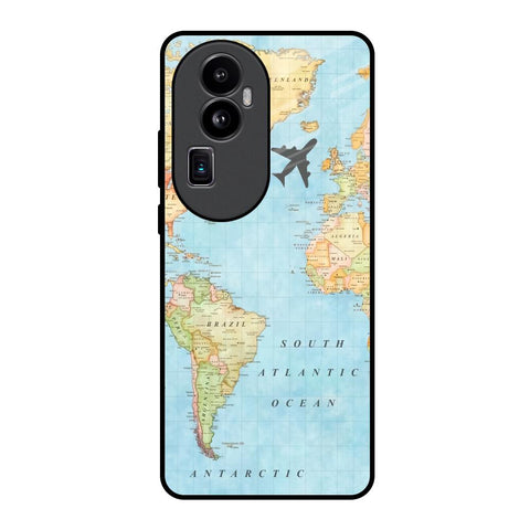 Travel Map Oppo Reno10 Pro Plus 5G Glass Back Cover Online