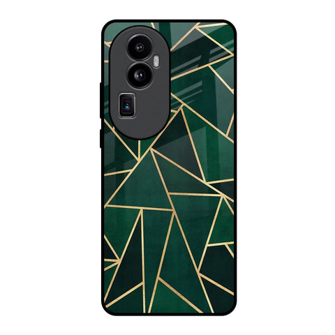 Abstract Green Oppo Reno10 Pro Plus 5G Glass Back Cover Online