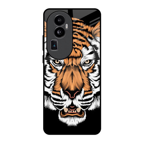 Angry Tiger Oppo Reno10 Pro Plus 5G Glass Back Cover Online
