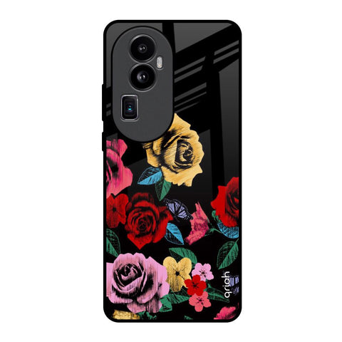 Floral Decorative Oppo Reno10 Pro Plus 5G Glass Back Cover Online