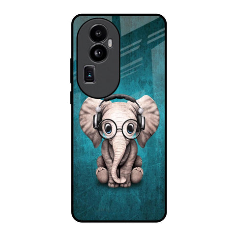 Adorable Baby Elephant Oppo Reno10 Pro Plus 5G Glass Back Cover Online