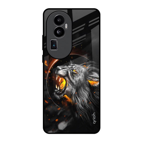 Aggressive Lion Oppo Reno10 Pro Plus 5G Glass Back Cover Online