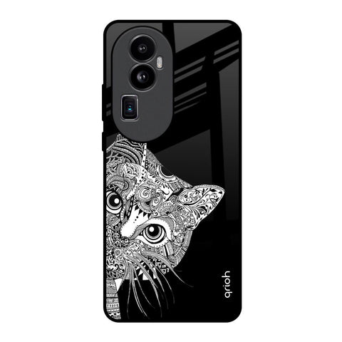 Kitten Mandala Oppo Reno10 Pro Plus 5G Glass Back Cover Online