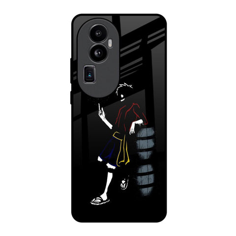 Luffy Line Art Oppo Reno10 Pro Plus 5G Glass Back Cover Online