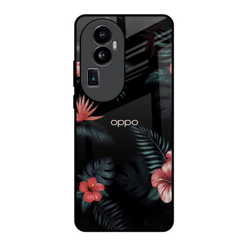 Tropical Art Flower Oppo Reno10 Pro Plus 5G Glass Back Cover Online