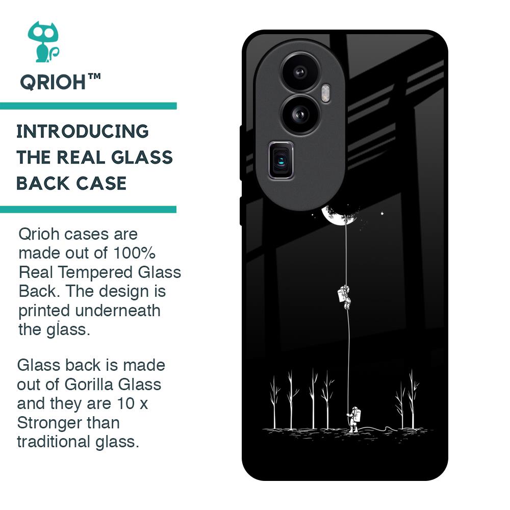 Catch the Moon Glass Case for Oppo Reno10 Pro Plus 5G