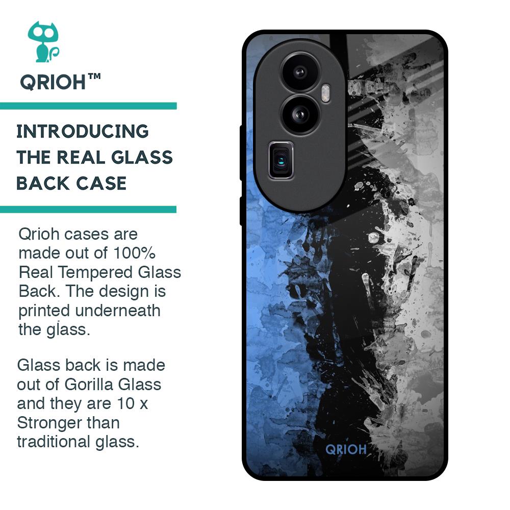 Dark Grunge Glass Case for Oppo Reno10 Pro Plus 5G