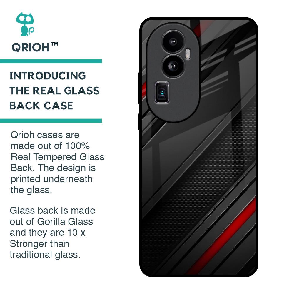 Modern Abstract Glass Case for Oppo Reno10 Pro Plus 5G