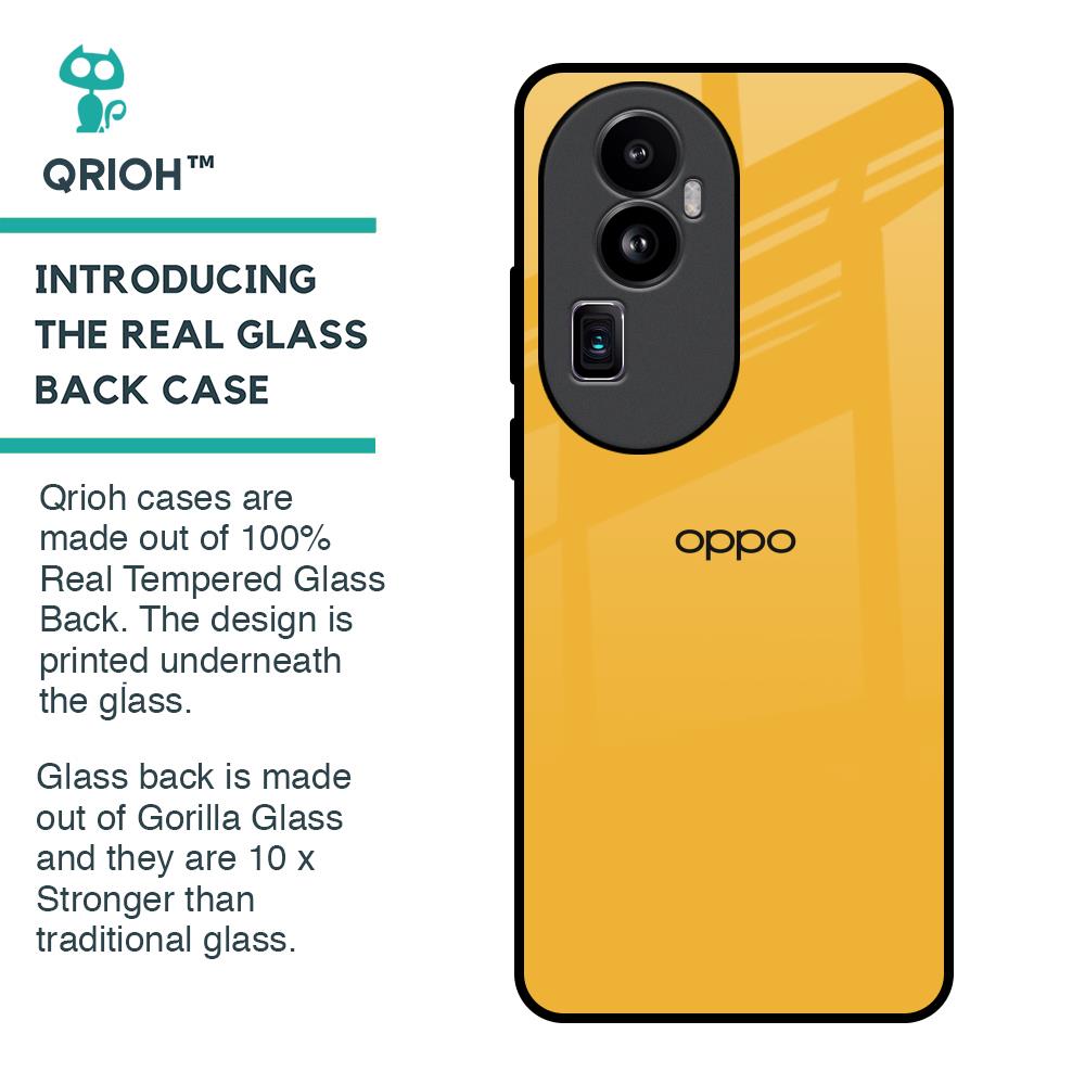Fluorescent Yellow Glass case for Oppo Reno10 Pro Plus 5G