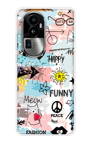 Happy Doodle Oppo Reno10 Pro Plus 5G Back Cover