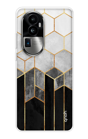 Hexagonal Pattern Oppo Reno10 Pro Plus 5G Back Cover