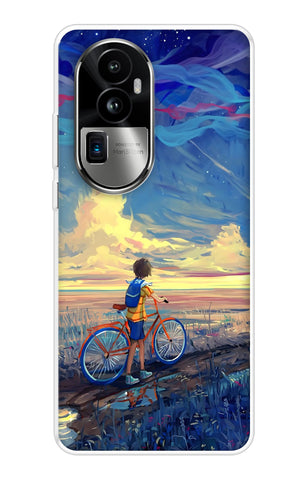 Riding Bicycle to Dreamland Oppo Reno10 Pro Plus 5G Back Cover