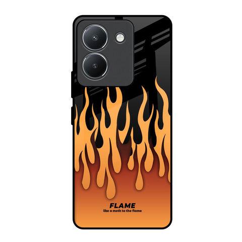 Fire Flame Vivo Y36 Glass Back Cover Online