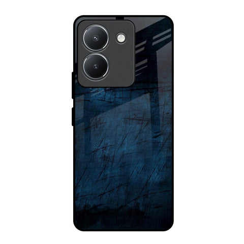 Dark Blue Grunge Vivo Y36 Glass Back Cover Online