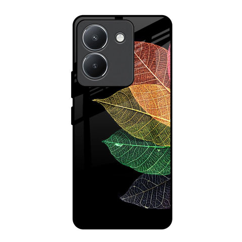 Colorful Leaves Vivo Y36 Glass Back Cover Online