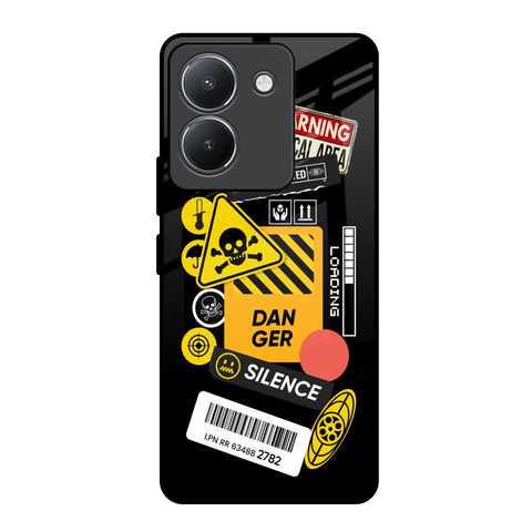 Danger Signs Vivo Y36 Glass Back Cover Online