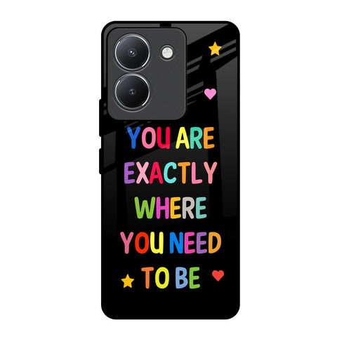 Magical Words Vivo Y36 Glass Back Cover Online