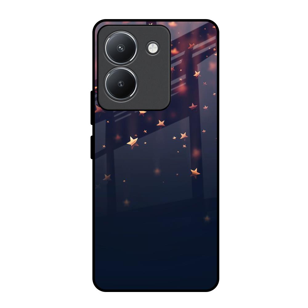 Falling Stars Vivo Y36 Glass Back Cover Online