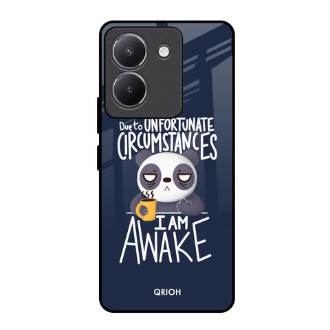 Struggling Panda Vivo Y36 Glass Back Cover Online