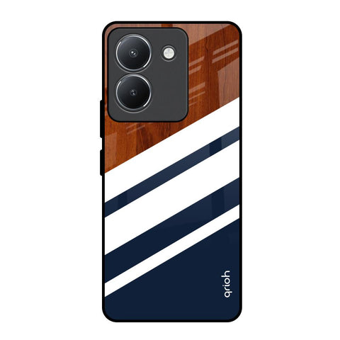 Bold Stripes Vivo Y36 Glass Back Cover Online
